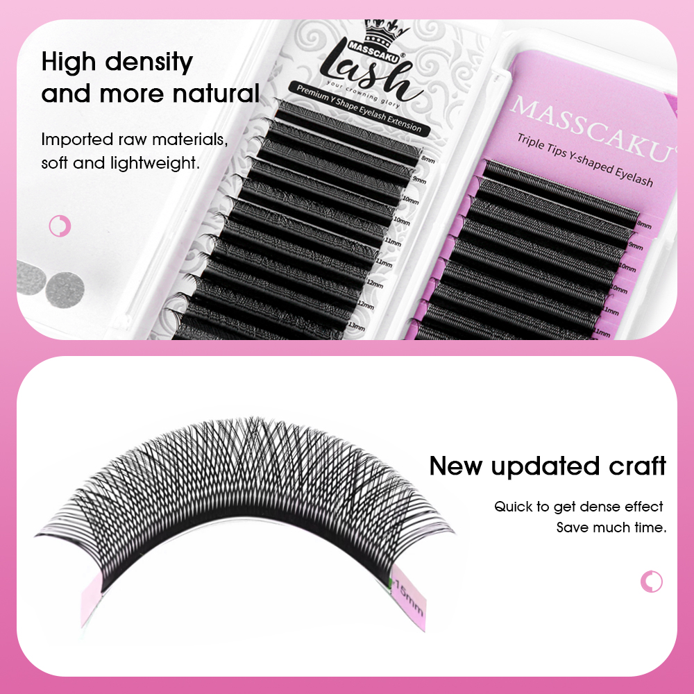 MASSCAKU Hot Selling Natural P - огляд і ціна Eyelash Extension Russian Volume