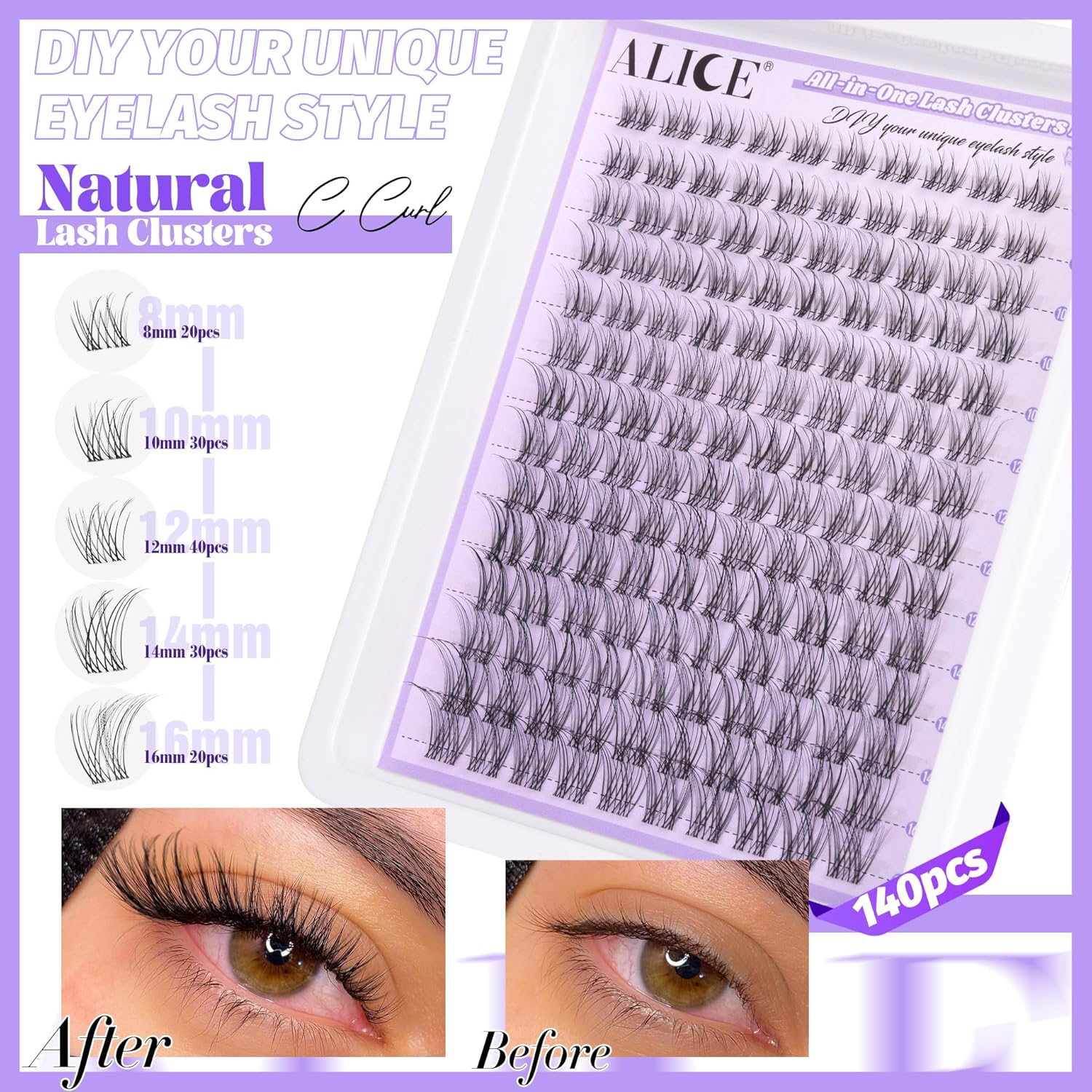 Lash Clusters Kit Natural Wisp - огляд і ціна Eyelash Extension Images Free