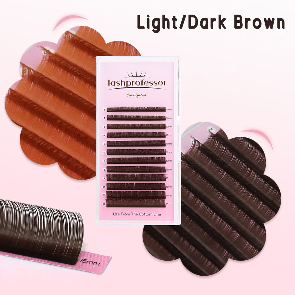 Dark Brown Eyelash Extension 0 - огляд і ціна Eyelash Extension Russian Volume