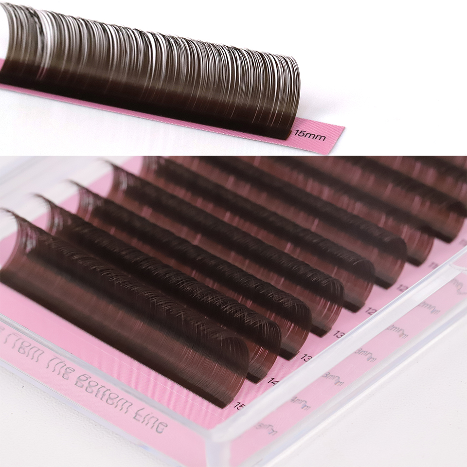 Dark Brown Eyelash Extension 0 - огляд і ціна Eyelash Extension Russian Volume