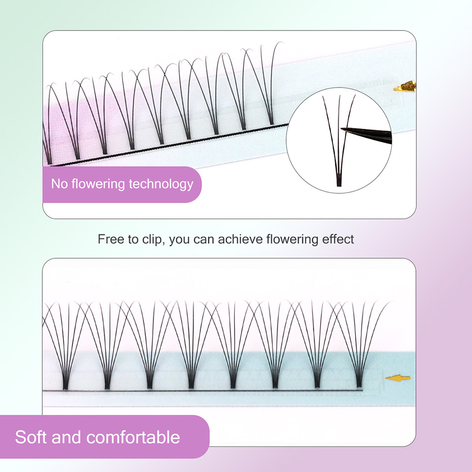 RUJADE Short Stem 3D 4D 5D 6D  - огляд і ціна Eyelash Extension Russian Volume