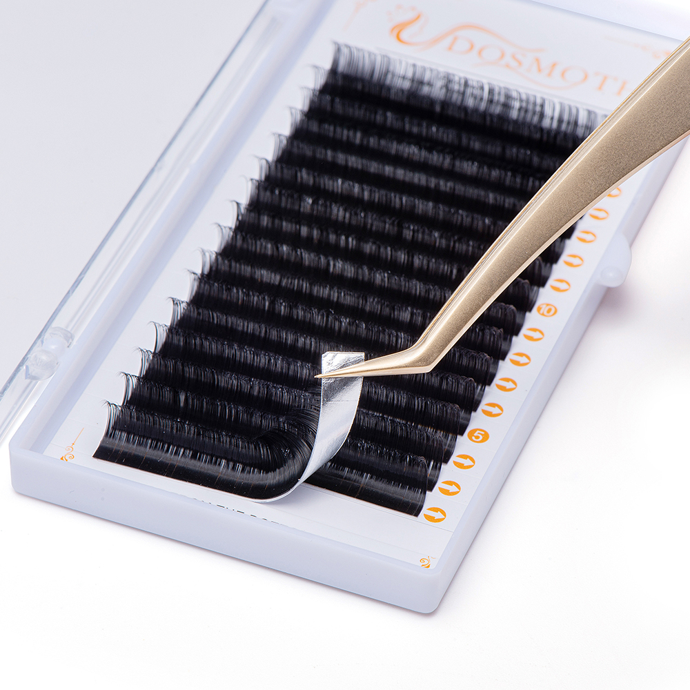 DOSMOTH 10 boxes 16rows 7-16mm - огляд і ціна Eyelash Extension Human Hair