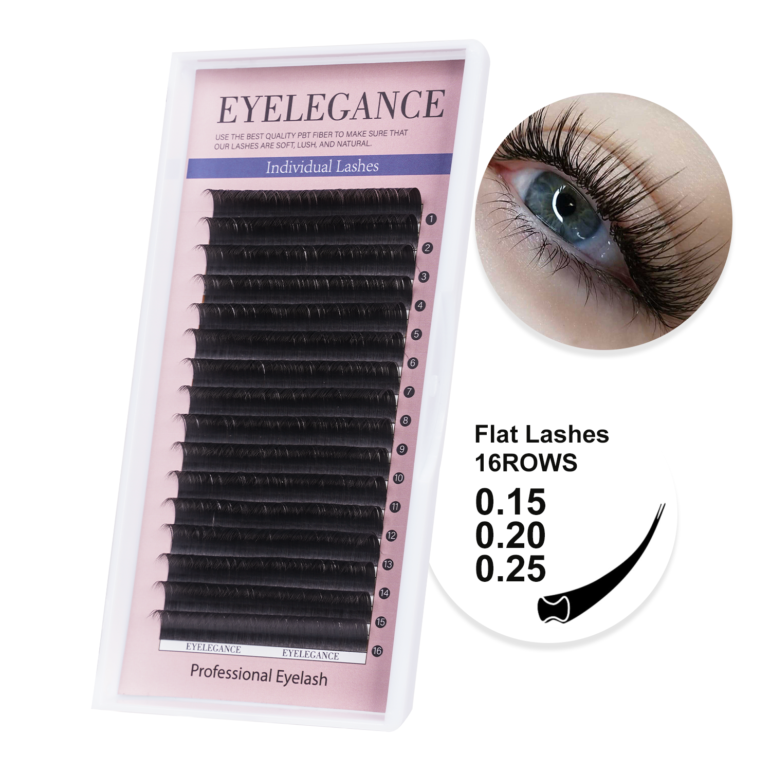 EYELEGAANCE false eyelashes16R - огляд і ціна Eyelash Extension Qc