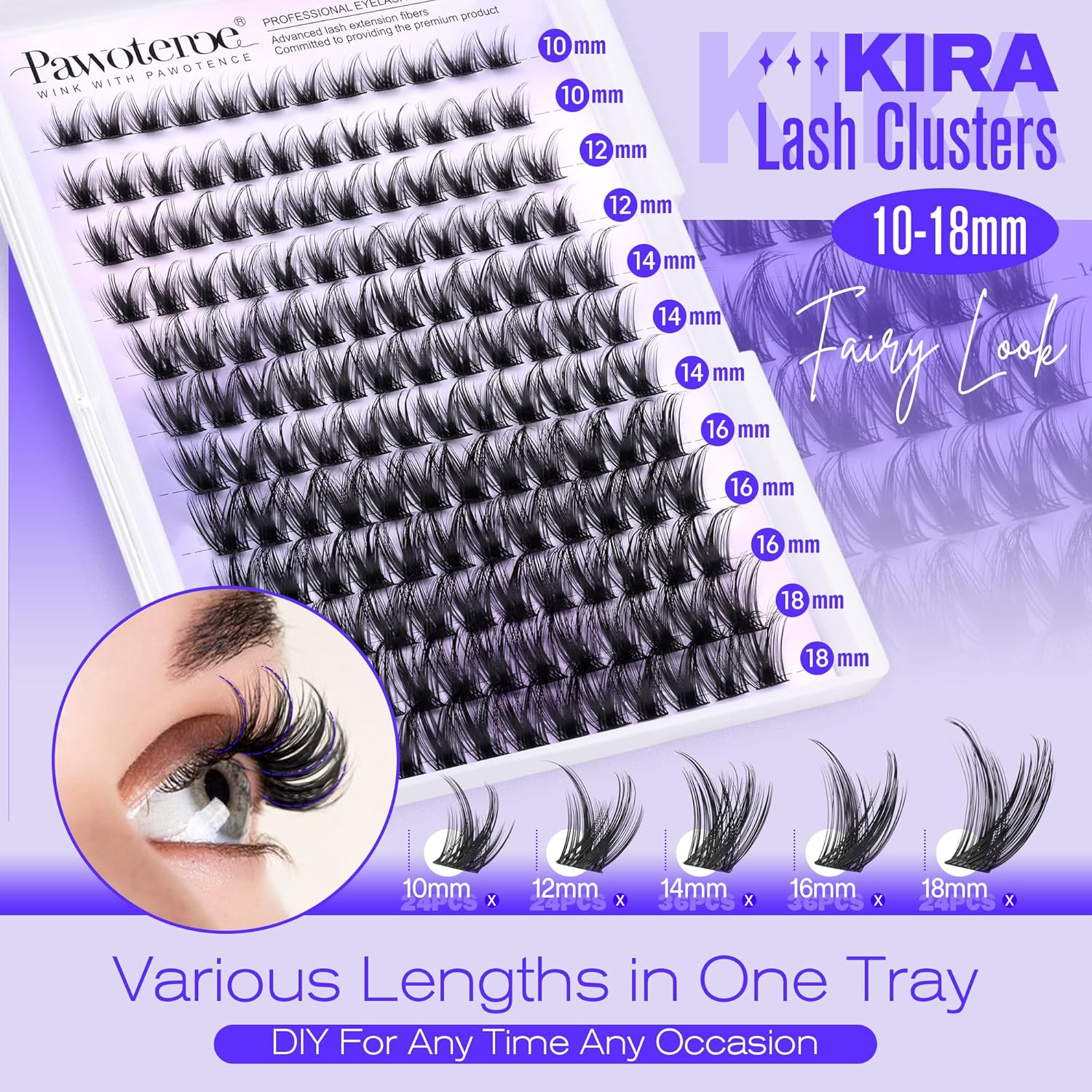 Lash Clusters Wispy Kira Clust - огляд і ціна Eyelash Extension Images Free