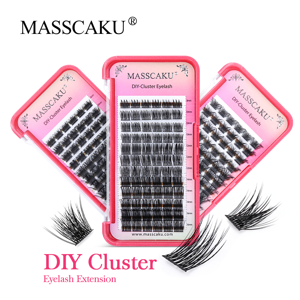 MASSCAKU Clusters Eyelash Exte - огляд і ціна Eyelash Extension Russian Volume
