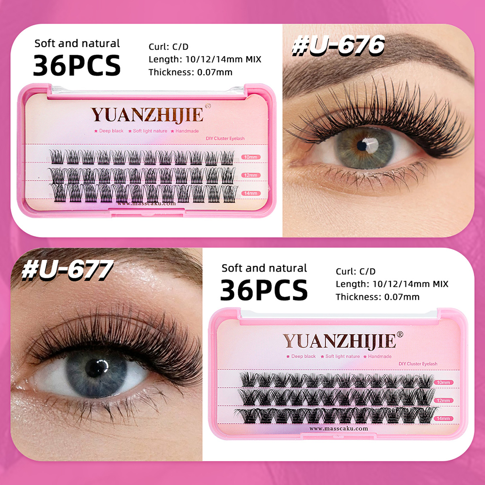 New Arrival YUANZHIJIE C D Cur - огляд і ціна Eyelash Extension Hybrid