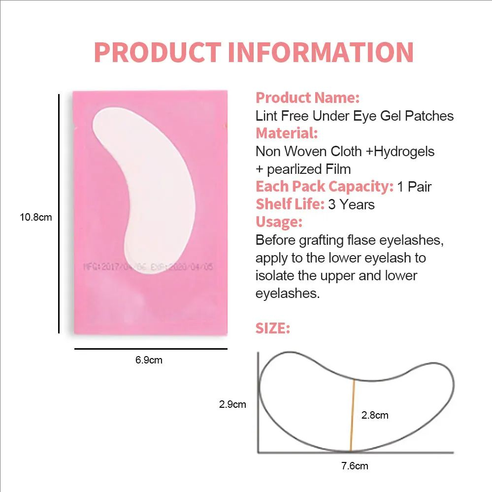 MJ 100 Pairs Eye Pad Eyelash P - огляд і ціна Lash Mapping Sticker