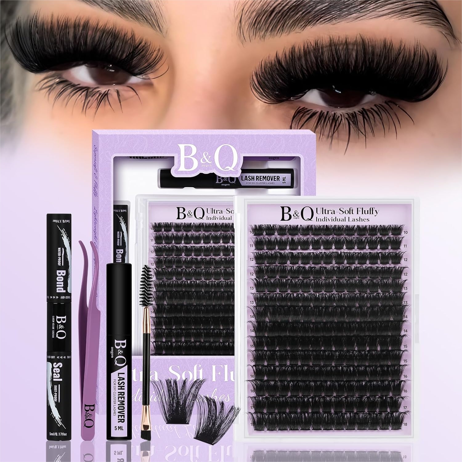 Fluffy Lash Clusters Kit, Ultr - огляд і ціна Eyelash Extension Images Free