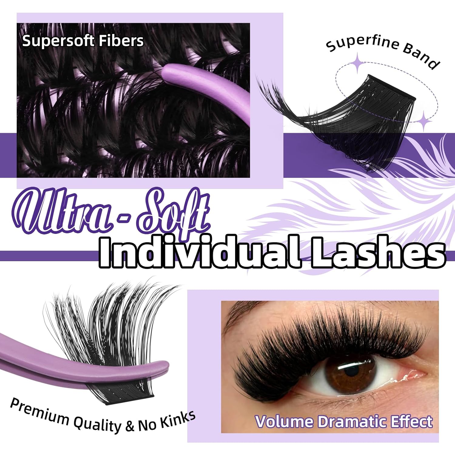 Fluffy Lash Clusters Kit, Ultr - огляд і ціна Eyelash Extension Images Free
