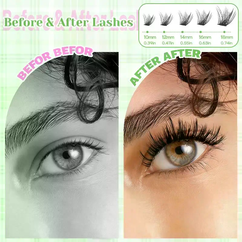 Natural Look False Eyelashes W - огляд і ціна Eyelash Extension Natural Look