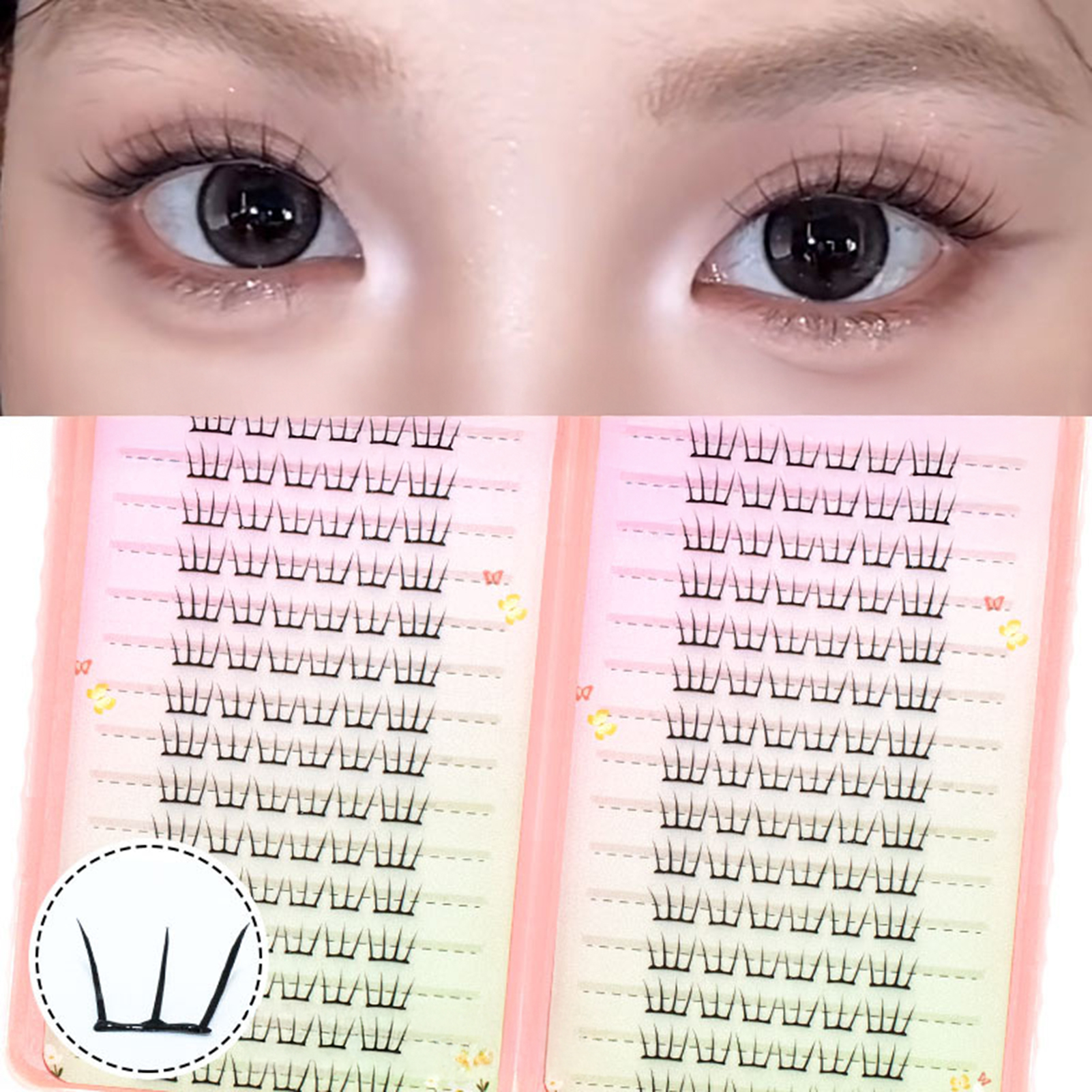 Korean Idol False Eyelashes Wi - огляд і ціна Eyelash Extension Korea