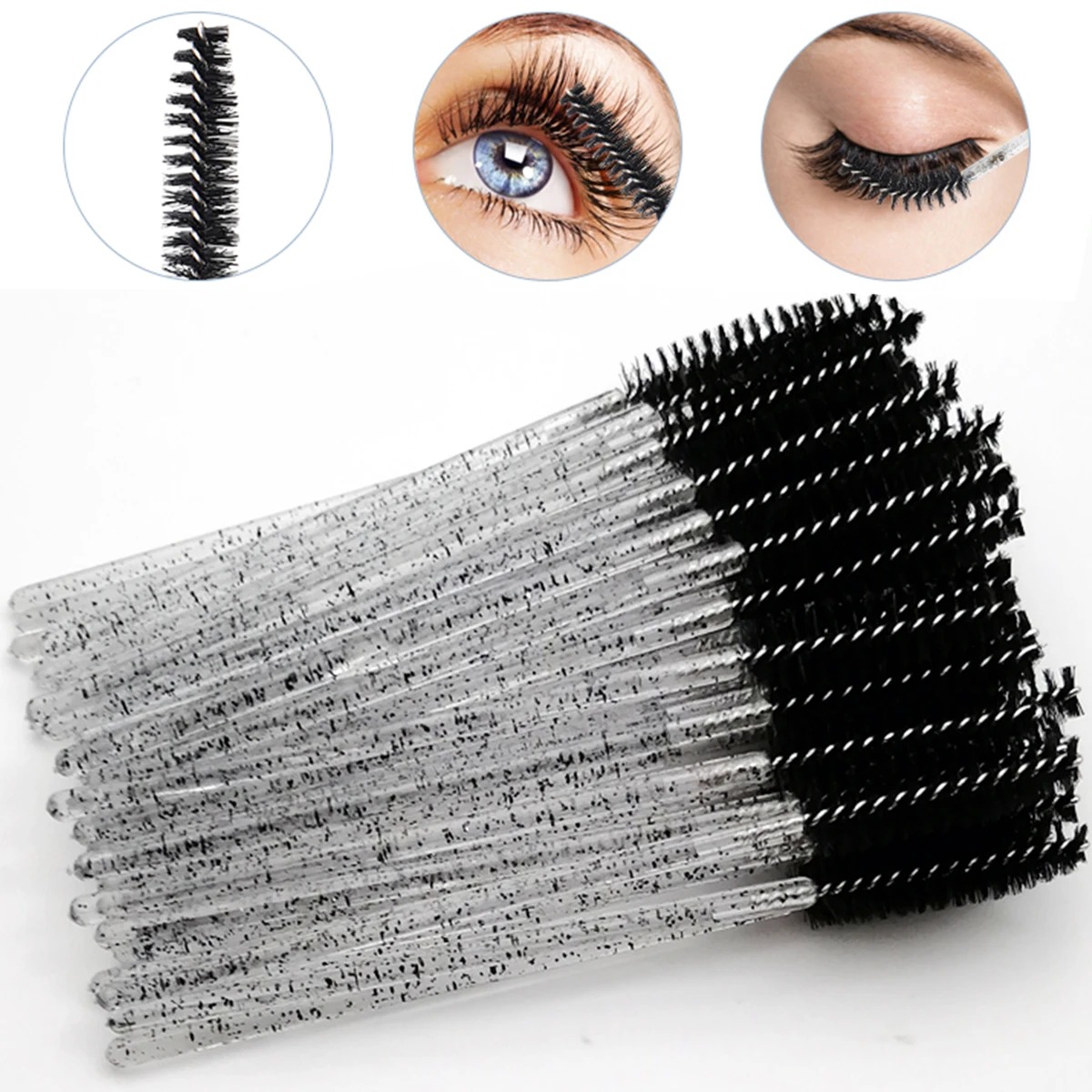 Wholesale 100PCS Mascara Spool - огляд і ціна Micro Brush Applicator