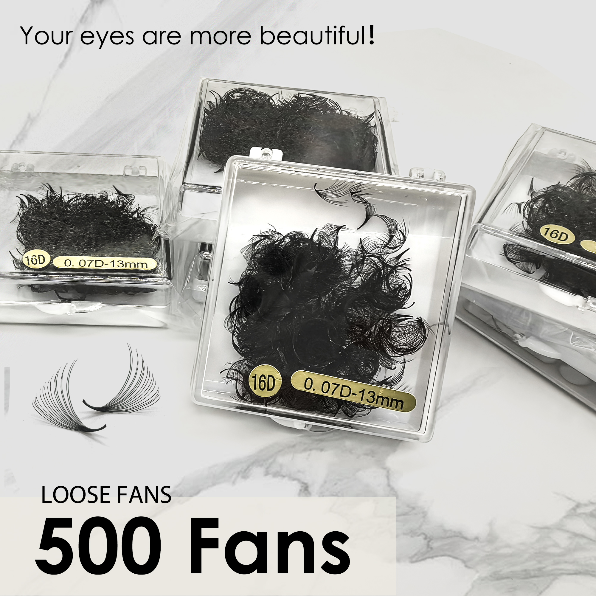 Tbestt Premade Fans Lashes 10D - огляд і ціна Eyelash Extension Russian Volume