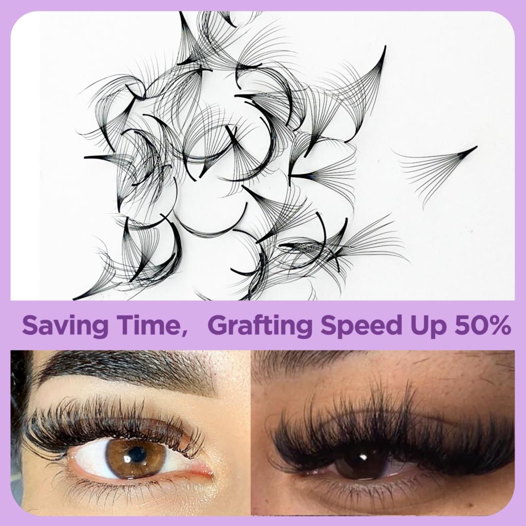 Tbestt Premade Fans Lashes 10D - огляд і ціна Eyelash Extension Russian Volume