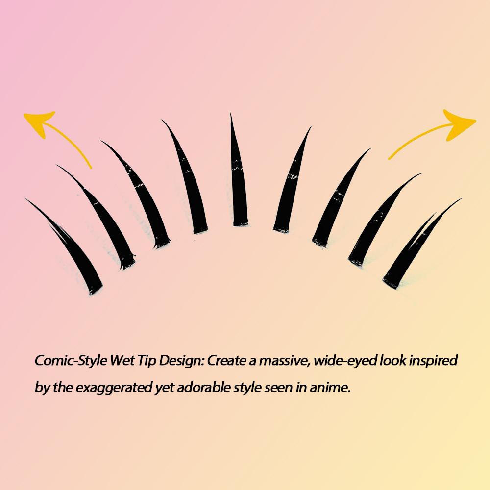 Wet Tip Comic Eye False Eyelas - огляд і ціна Eyelash Extension Japanese Style