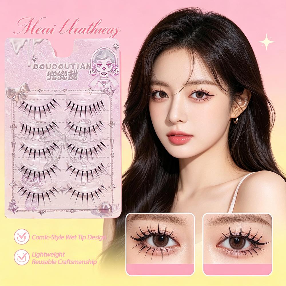 Wet Tip Comic Eye False Eyelas - огляд і ціна Eyelash Extension Japanese Style