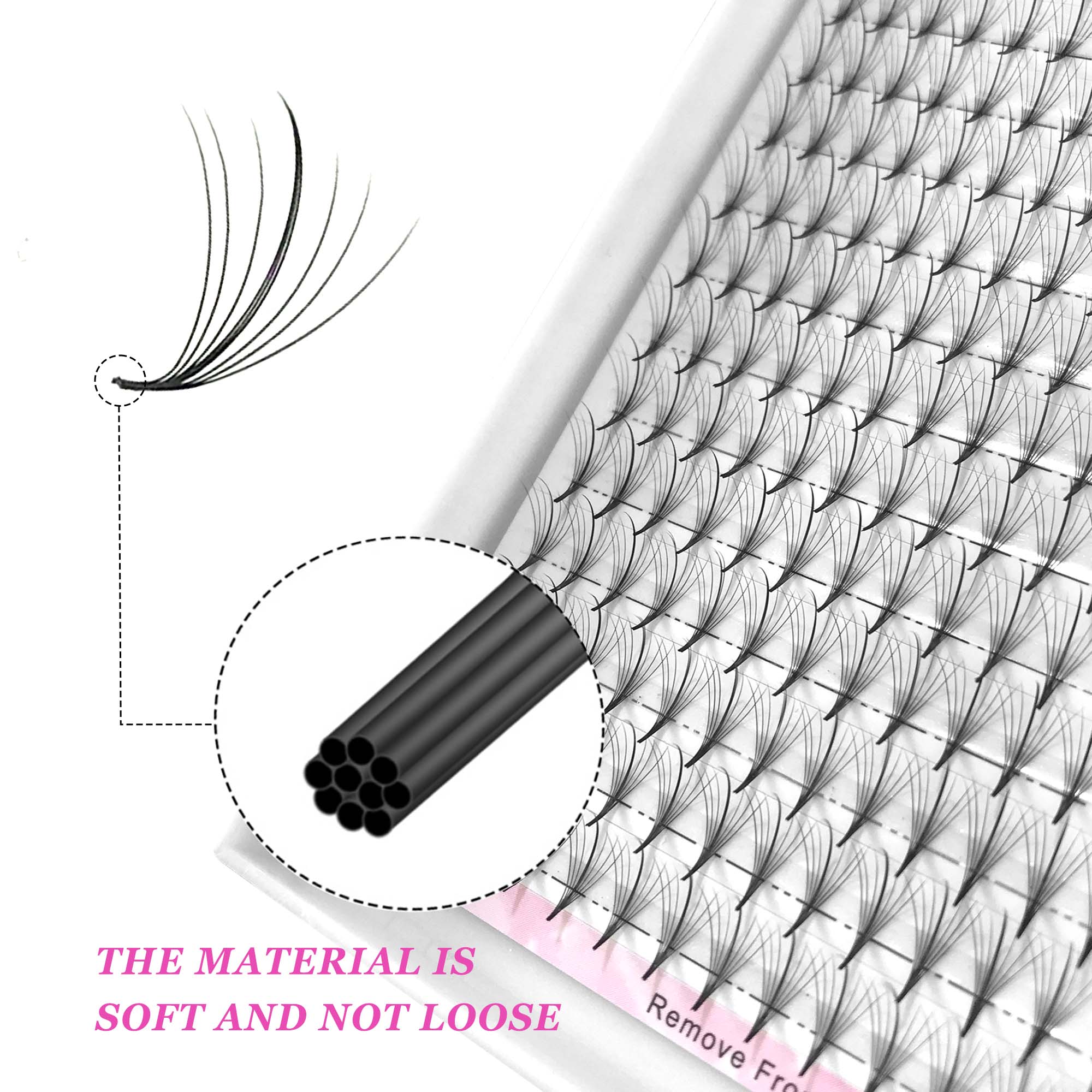 CoMango 7D Wispy Premade Fans  - огляд і ціна Eyelash Extension Hybrid