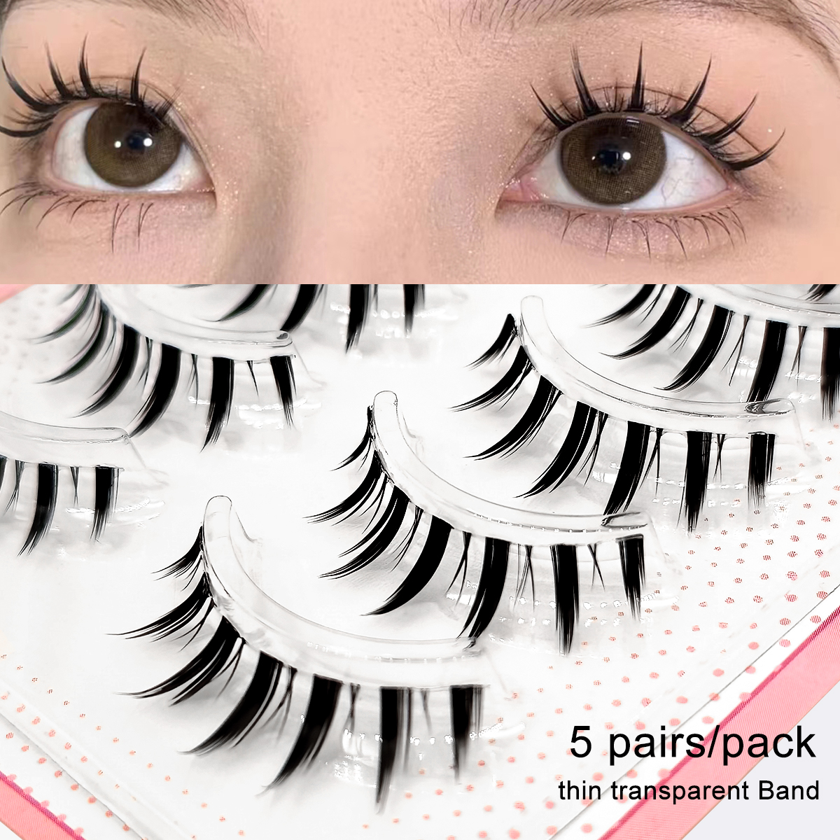 Yelix 5 Pairs False Eyelashes  - огляд і ціна Eyelash Extension Japanese Style