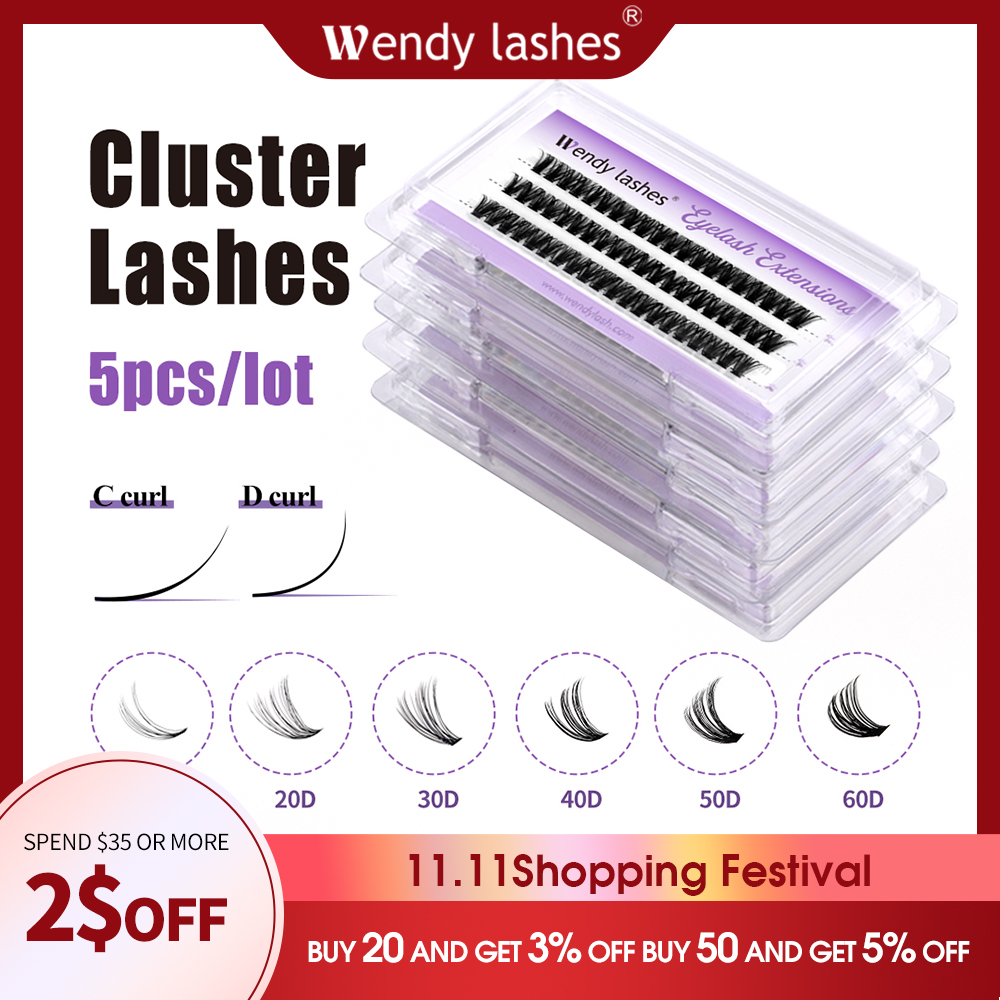 Wendy Lashes 5pcs/Lot Cluster  - огляд і ціна Eyelash Extension Russian Volume