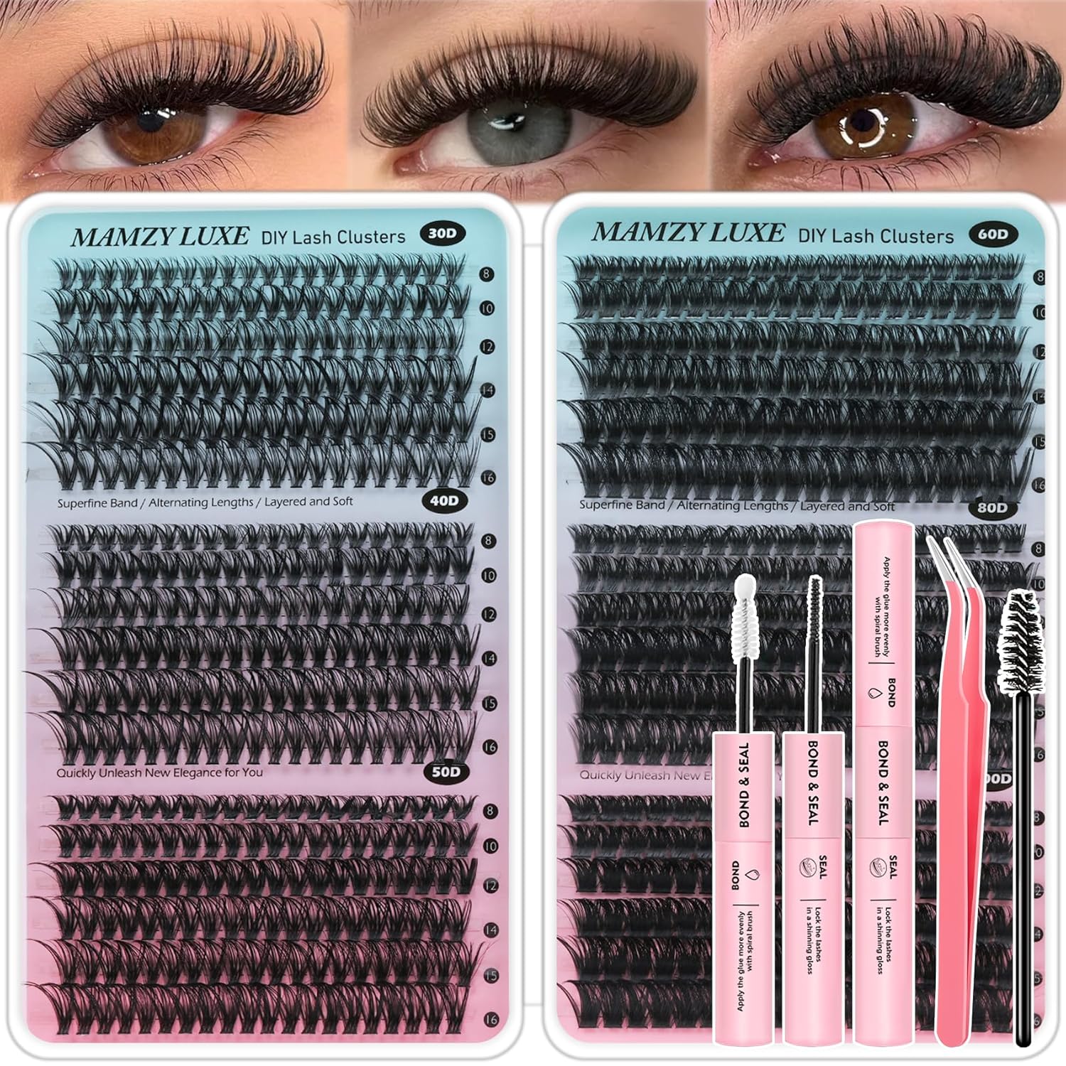 708Pcs Lash Clusters Kit 30D-1 - огляд і ціна Eyelash Extension Images Free