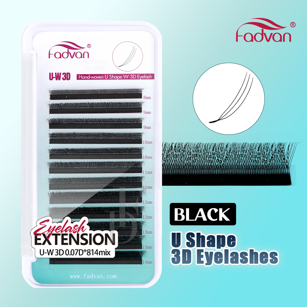FADVAN U Shape 3DW Eyelash Ext - огляд і ціна Eyelash Extension Hybrid
